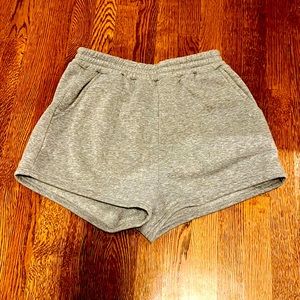 SHEIN solid elastic waist shorts